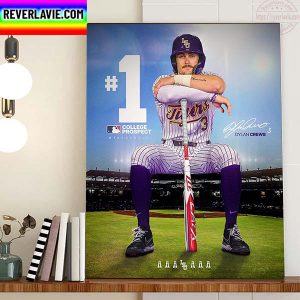 The LSU Baseball Dylan Crews No 1 College Prospect From D1 Baseball Home Decor Poster Canvas