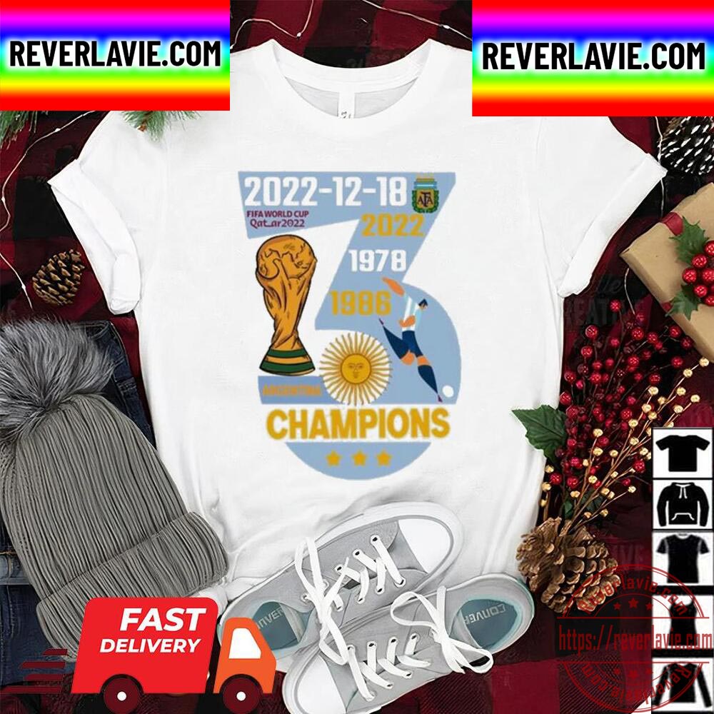 The Third Cup 1978 1986 2022 Argentina World Cup Champions 2022 Unisex T-Shirt The Third Cup 1978 1986 2022 Argentina World Cup Champions 2022 Unisex T-Shirt