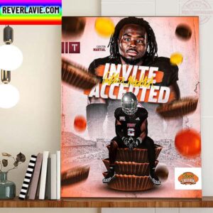 The Troy Trojans Football Carlton Martial Invite Accepted Reese’s Senior Bowl Home Decor Poster Canvas