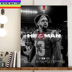 The USC Football Caleb Williams The Most Outstanding Player In College Football Home Decor Poster Canvas