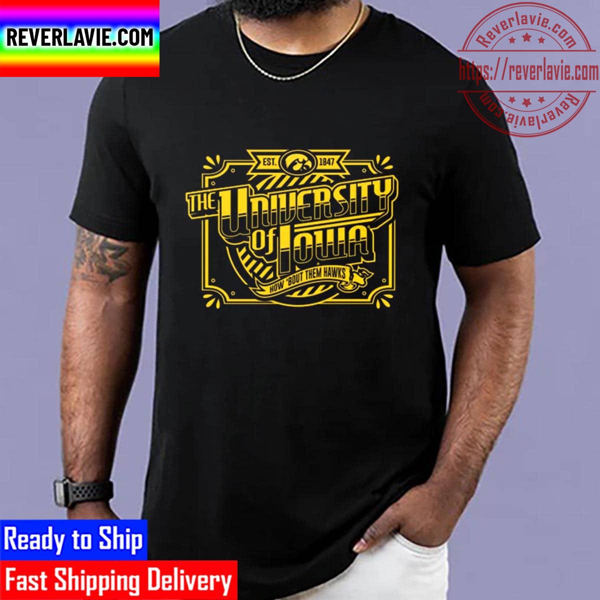 The University Of Iowa How About Them Hawks Unisex T-Shirt The University Of Iowa How About Them Hawks Unisex T-Shirt