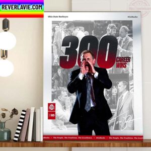 Thomas Ryan 300 Career Wins For Ohio State Buckeyes Wrestling Home Decor Poster Canvas
