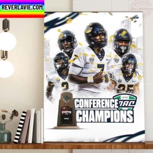 Toledo Football 2022 MAC Champions Home Decor Poster Canvas