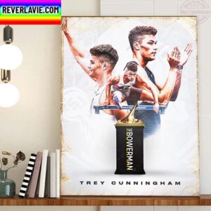Trey Cunningham Is 2022 Bowerman Winner Home Decor Poster Canvas