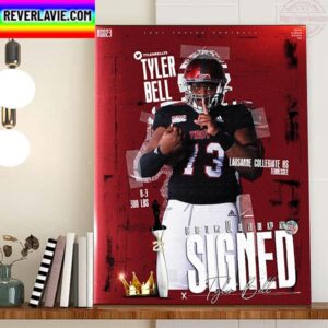 Tyler Bell Signed Troy Trojans Football Home Decor Poster Canvas