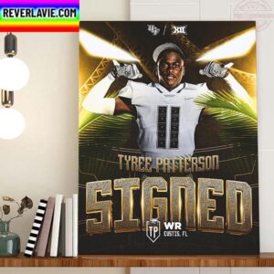 Tyree Patterson Signed UCF Knights Football Home Decor Poster Canvas