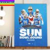 UCLA Bruins Vs Pitt Panthers In Tony The Tiger Sun Bowl Home Decor Poster Canvas