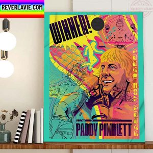UFC 282 Paddy Pimblett Winner Fan Art Poster Home Decor Poster Canvas