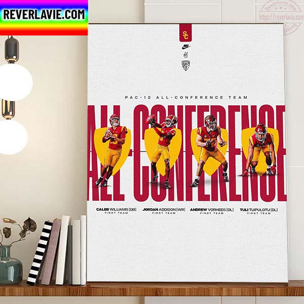 USC Football PAC 12 All Conference Team Home Decor Poster Canvas USC Football PAC 12 All Conference Team Home Decor Poster Canvas