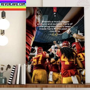 USC Football We Fight On Home Decor Poster Canvas