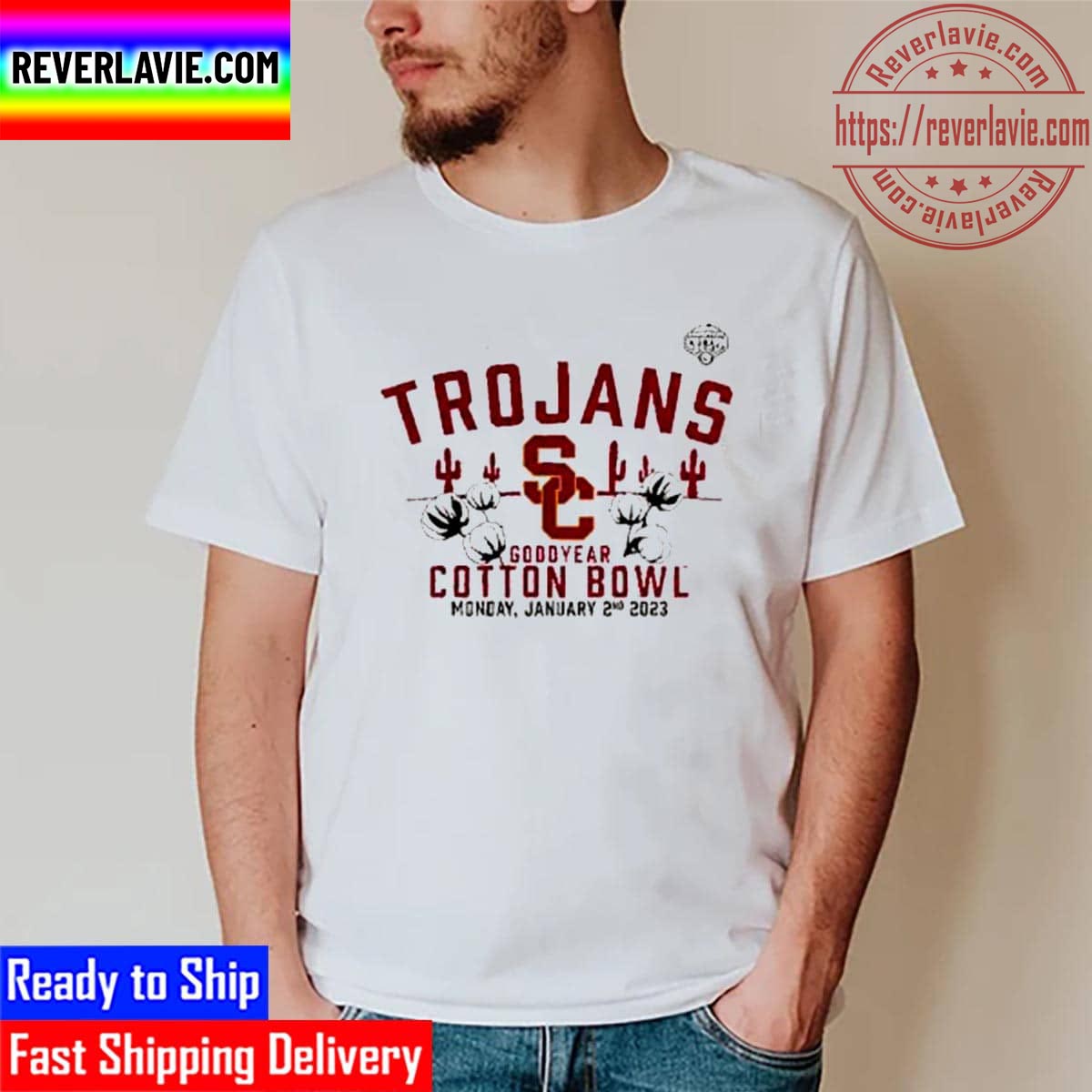 USC Trojans 2023 Cotton Bowl Gameday Stadium Unisex T-Shirt USC Trojans 2023 Cotton Bowl Gameday Stadium Unisex T-Shirt