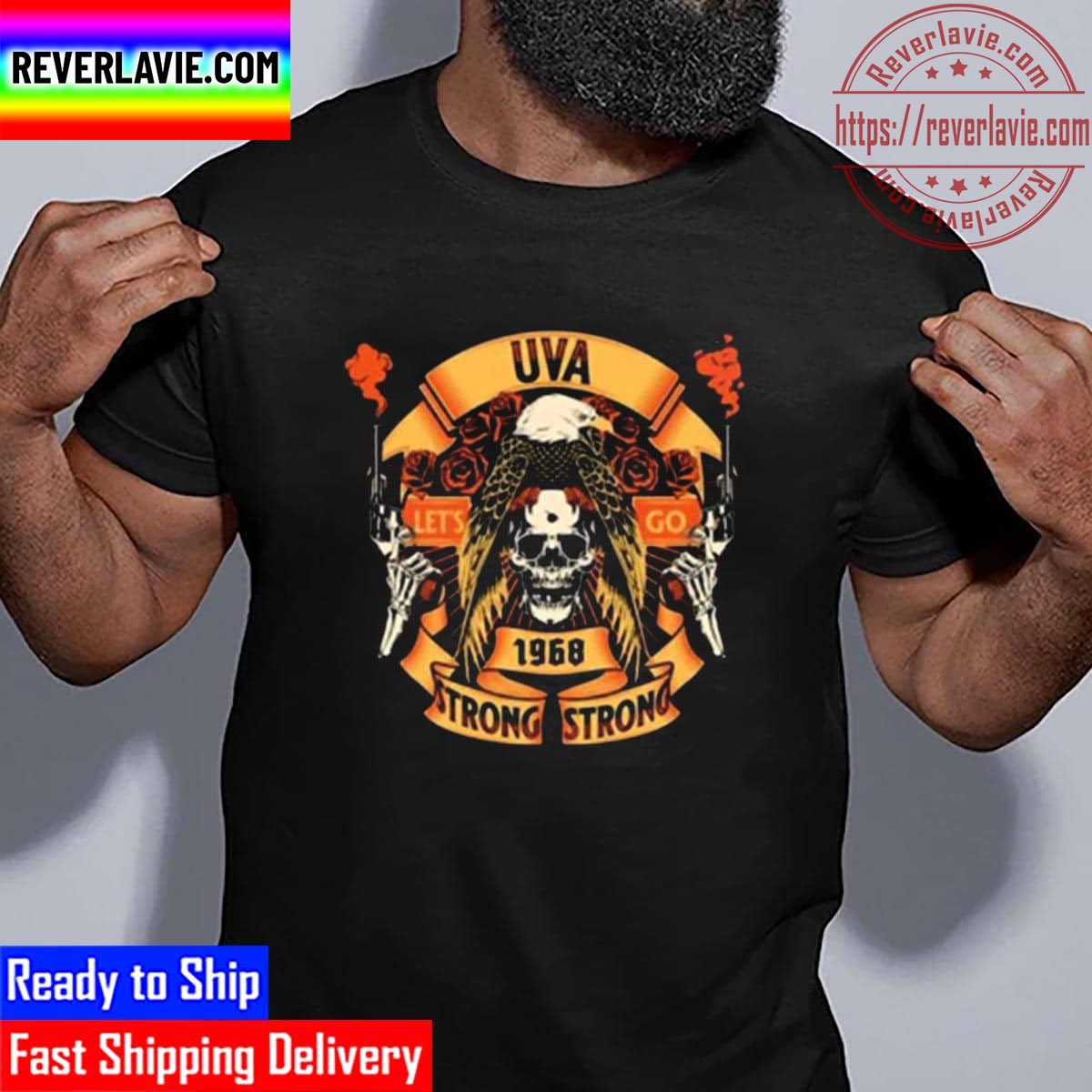 UVA Lets Go UVA Strong UVA Strong And Gun Unisex T-Shirt UVA Lets Go UVA Strong UVA Strong And Gun Unisex T-Shirt