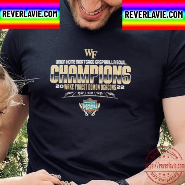Union Home Mortgage Gasparilla Bowl Champions 2022 Wake Forest Demon Deacons Unisex T-Shirt