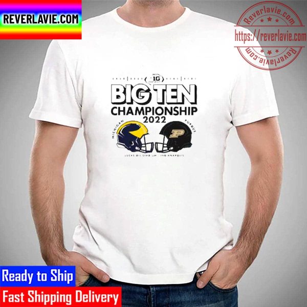 University Of Michigan Vs Purdue Football 2022 Big Ten Champions Matchup Unisex T-Shirt