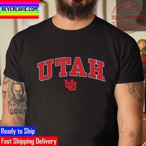 Utah Utes Arch Over Black 2022 Unisex T-Shirt