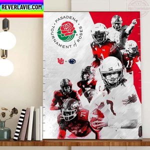 Utah Vs Penn State In Rose Bowl Game Home Decor Poster Canvas