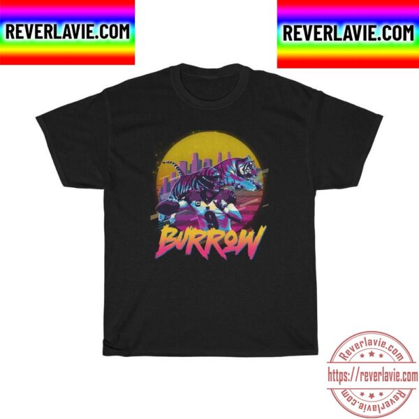 Vaporwave Joe Burrow 9 Cincinnati Bengals NFL Unisex T-Shirt