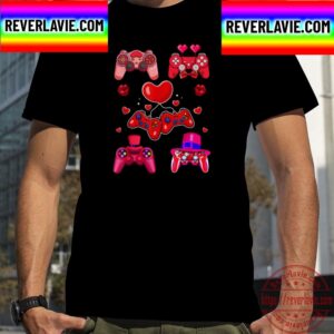 Video Game Controllers Valentines Day Unisex T-Shirt