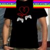 Video Gamer Valentines Day With Controllers Heart Unisex T-Shirt