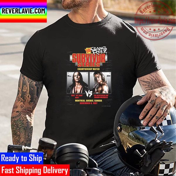 WWE Shawn Michaels Vs Bret Hart 1997 Survivor Series Unisex T-Shirt