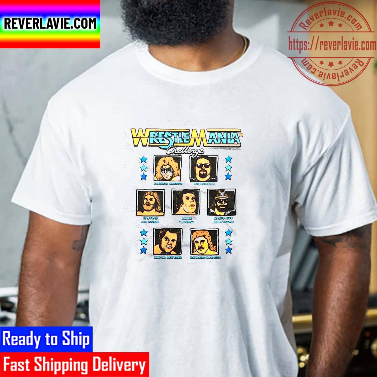 WWE Wrestle Mania Challenge Retro Logo Unisex T-Shirt WWE Wrestle Mania Challenge Retro Logo Unisex T-Shirt