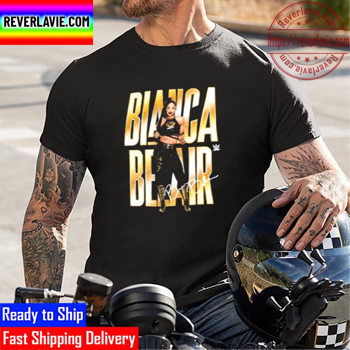 WWE Youth Black Bianca Belair Pullover Unisex T-Shirt WWE Youth Black Bianca Belair Pullover Unisex T-Shirt