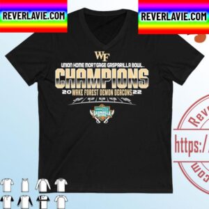 Wake Forest University Football 2022 Gasparilla Bowl Champions Unisex T-Shirt