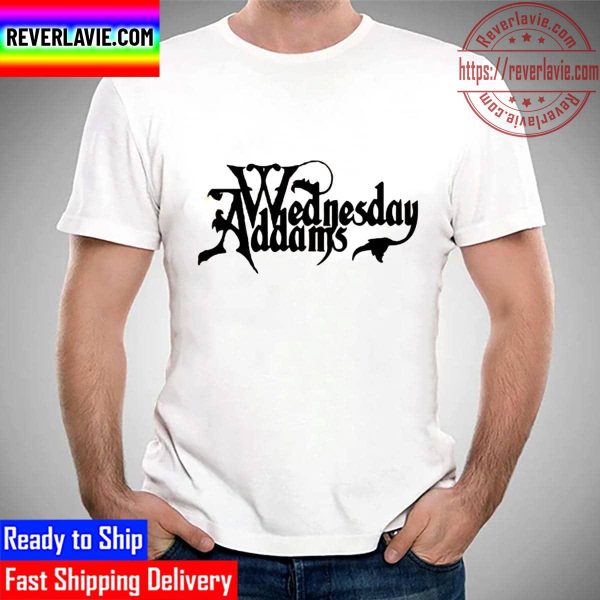 Wednesday Addams Netflix Typographic Logo Unisex T-Shirt
