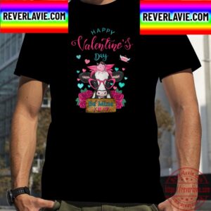Womens Cow Valentine Funny Cow Valentines Day Be Mine Cow Lover Unisex T-Shirt
