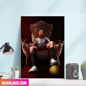 World Cup 2022 Trophy Lionel Messi The GOAT Canvas-Poster Decor