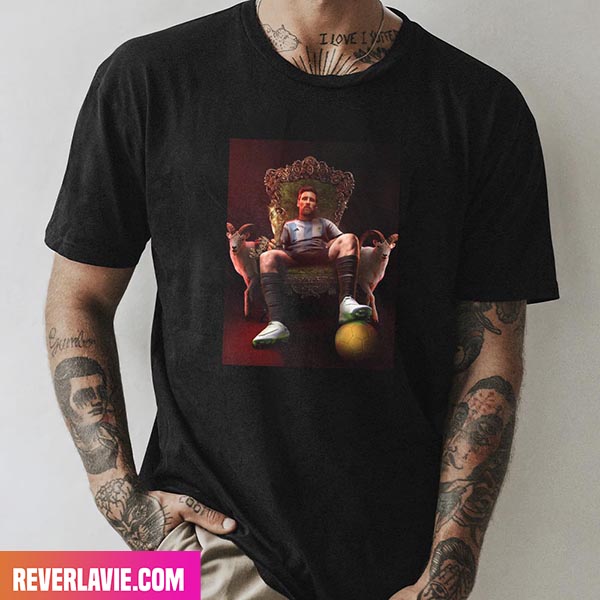 World Cup 2022 Trophy Lionel Messi The GOAT Fashion T-Shirt World Cup 2022 Trophy Lionel Messi The GOAT Fashion T-Shirt