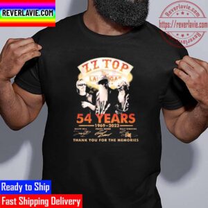 ZZ Top 54 Years 1969 2023 Thank You For The Memories Unisex T-Shirt