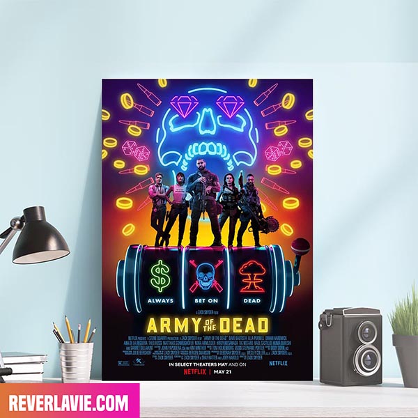 Zack Snyder Army Of The Dead Blue Print Movie Poster Poster Zack Snyder Army Of The Dead Blue Print Movie Poster Poster