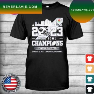 2023 Rose Bowl Game Champions Penn State Nittany Lions Skyline T-shirt