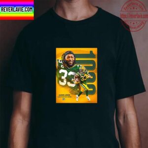 Aaron Jones 1000 Rushing Yards In Career With Green Bay Packers NFL Unisex T-Shirt