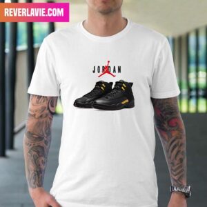 Air Jordan 12 Retro Black Taxi Fashion T-Shirt