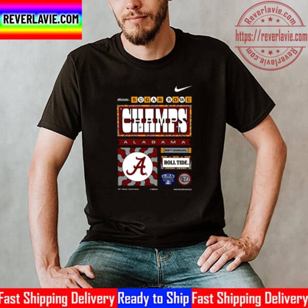 Alabama Crimson Tide Nike 2022 Sugar Bowl Champions Unisex T-Shirt