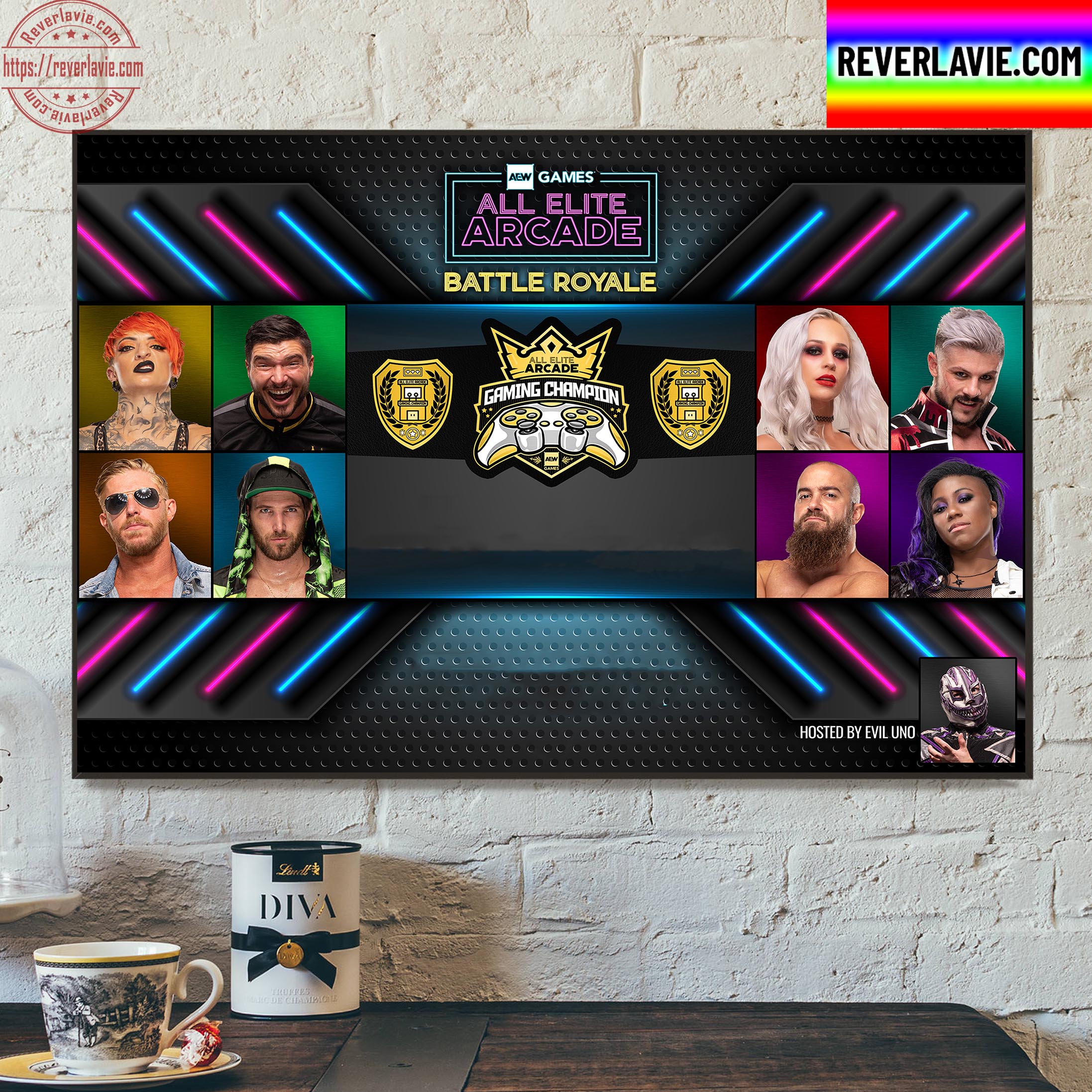 All Elite Arcade Battle Royale Gaming Champion Home Decor Poster Canvas All Elite Arcade Battle Royale Gaming Champion Home Decor Poster Canvas