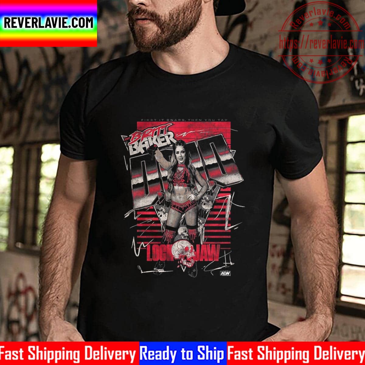 All Elite Wrestling Britt Baker First It Snaps Then You Tap Unisex T-Shirt All Elite Wrestling Britt Baker First It Snaps Then You Tap Unisex T-Shirt