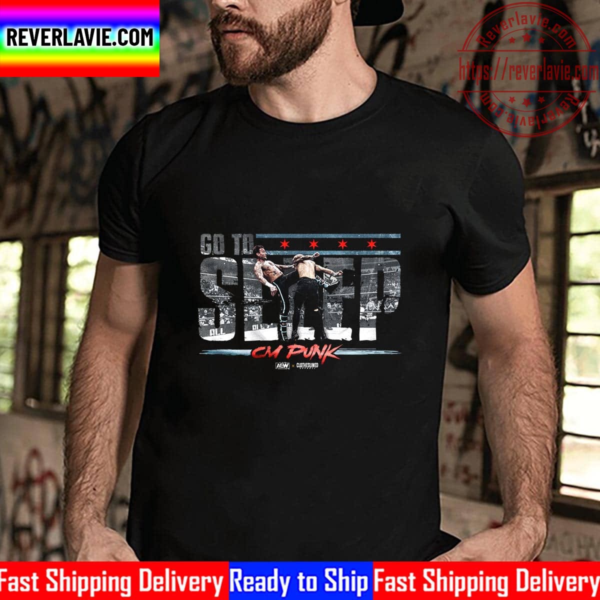 All Elite Wrestling CM Punk Go To Sleep Unisex T-Shirt All Elite Wrestling CM Punk Go To Sleep Unisex T-Shirt