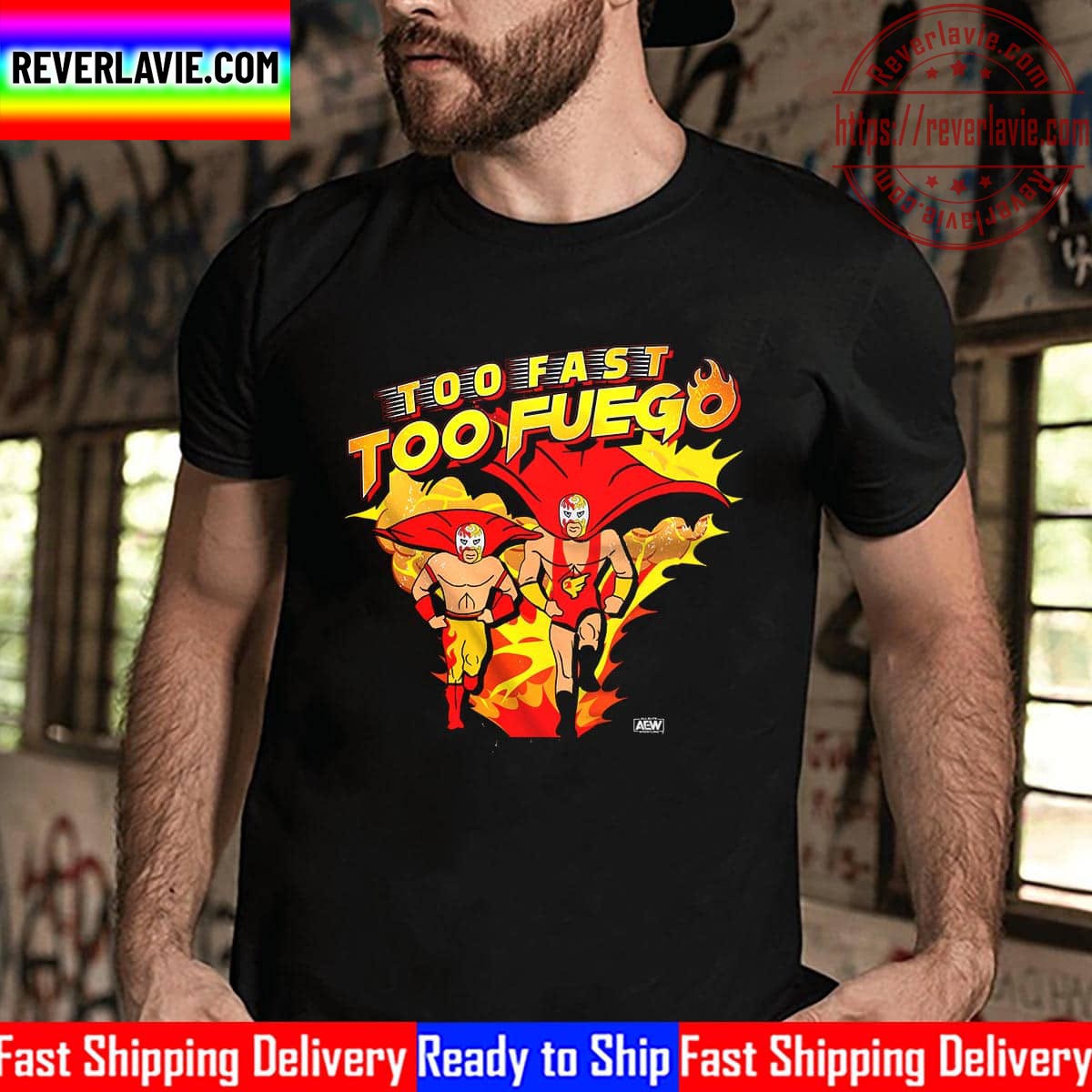All Elite Wrestling Fuego Del Sol Too Fast Too Fuego Unisex T-Shirt All Elite Wrestling Fuego Del Sol Too Fast Too Fuego Unisex T-Shirt