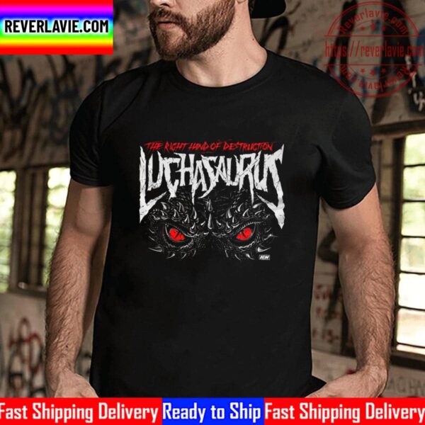 All Elite Wrestling Luchasaurus The Right Hand Of Destruction Unisex T-Shirt