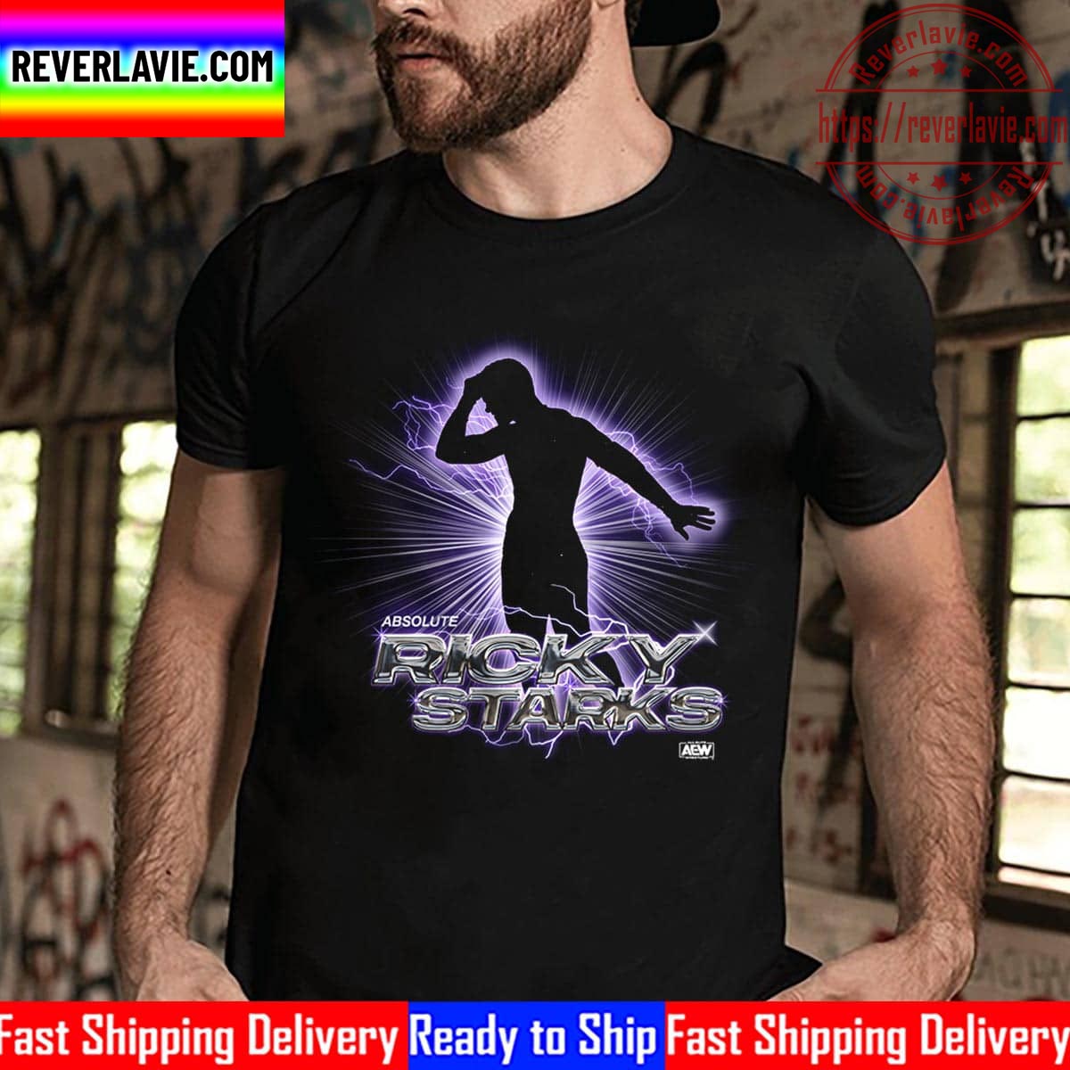 All Elite Wrestling Ricky Starks Absolutely Electric Unisex T-Shirt All Elite Wrestling Ricky Starks Absolutely Electric Unisex T-Shirt