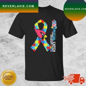 Arizona Cardinals Crucial Catch Intercept Autism T-shirt
