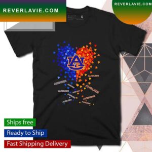 Auburn Tigers hearts T-shirt
