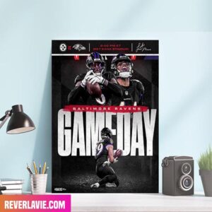 Baltimore Ravens Primetime At The Bank – Game Day Home Decor Canvas-Poster