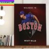 Boston Red Sox Signed INF Justin Turner Home Decor Poster Canvas