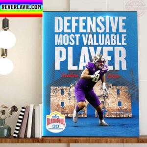 Bralen Trice Is Defensive MVP Of Valero Alamo Bowl 2022 Home Decor Poster Canvas