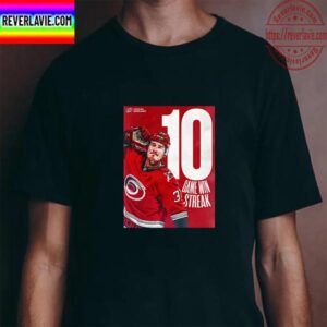 Carolina Hurricanes 10 Game Win Streak In NHL Unisex T-shirt