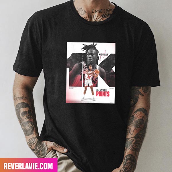 Chicago Bulls - Ayo Dosunmu Reached 1K Career Points - Just Getting Started Style T-Shirt Chicago Bulls - Ayo Dosunmu Reached 1K Career Points - Just Getting Started Style T-Shirt
